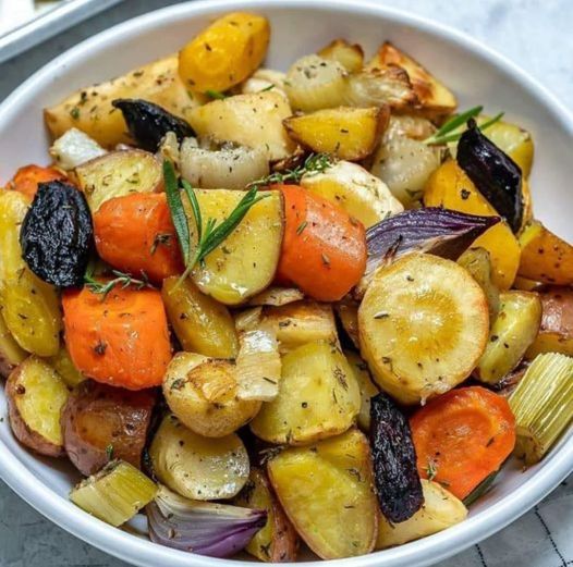 Rosemary Roasted Root Vegetables